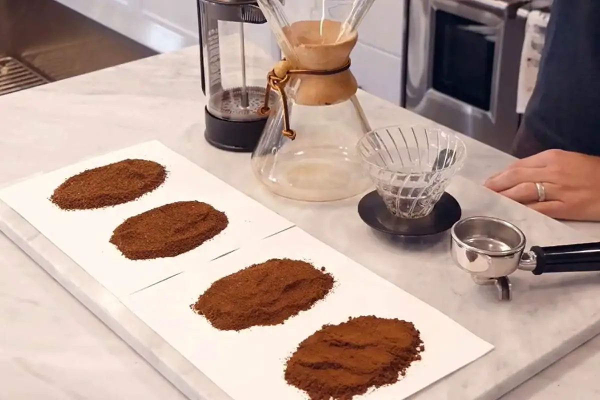 Ground coffee beans compared 