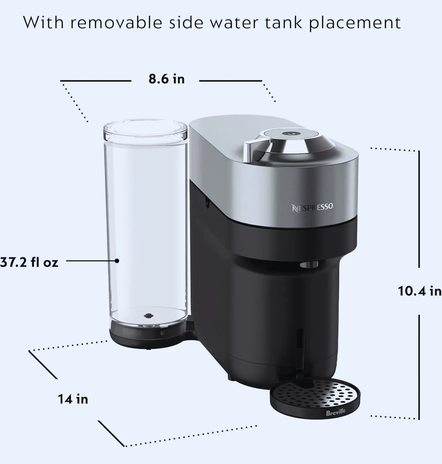 Nespresso size dimensions 