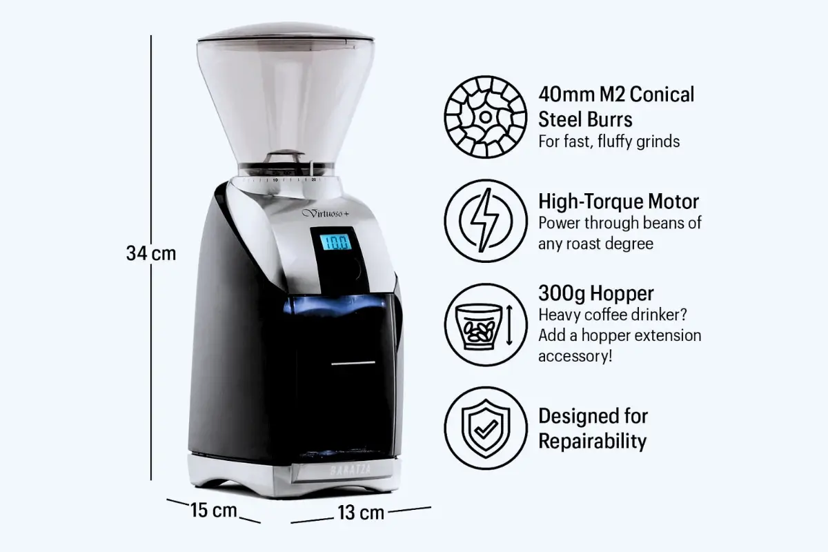 Baratza Virtuoso Key Features