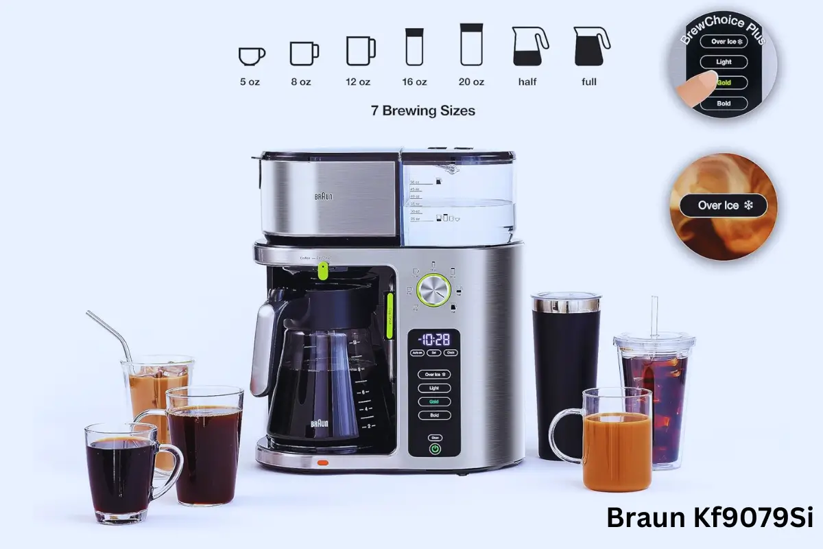 Braun Kf9079Si Multiserve coffee machine interface