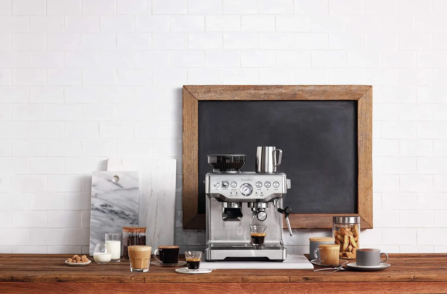 
Breville Barista Express Espresso Machine, One Size, Brushed Stainless Steel