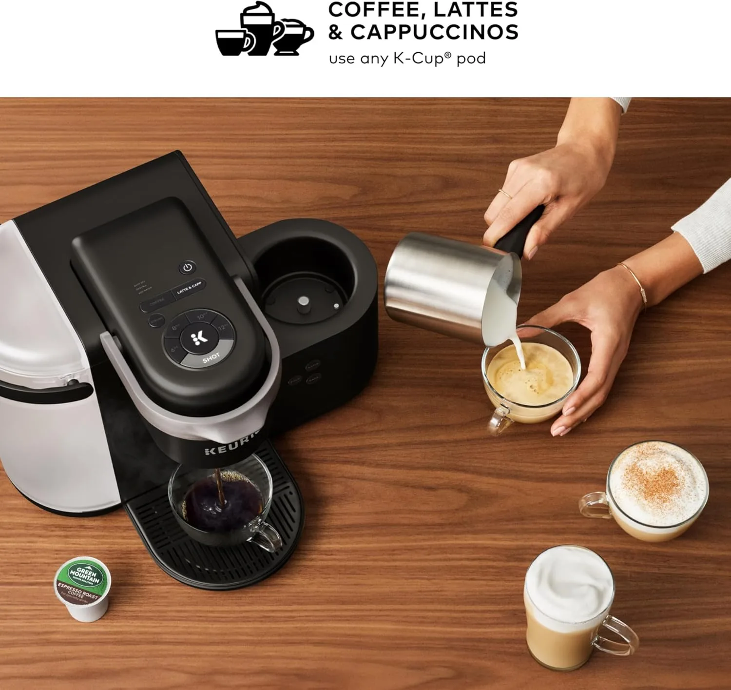 Keurig K-Cafe K-Duo Single Serve Coffee, Latte