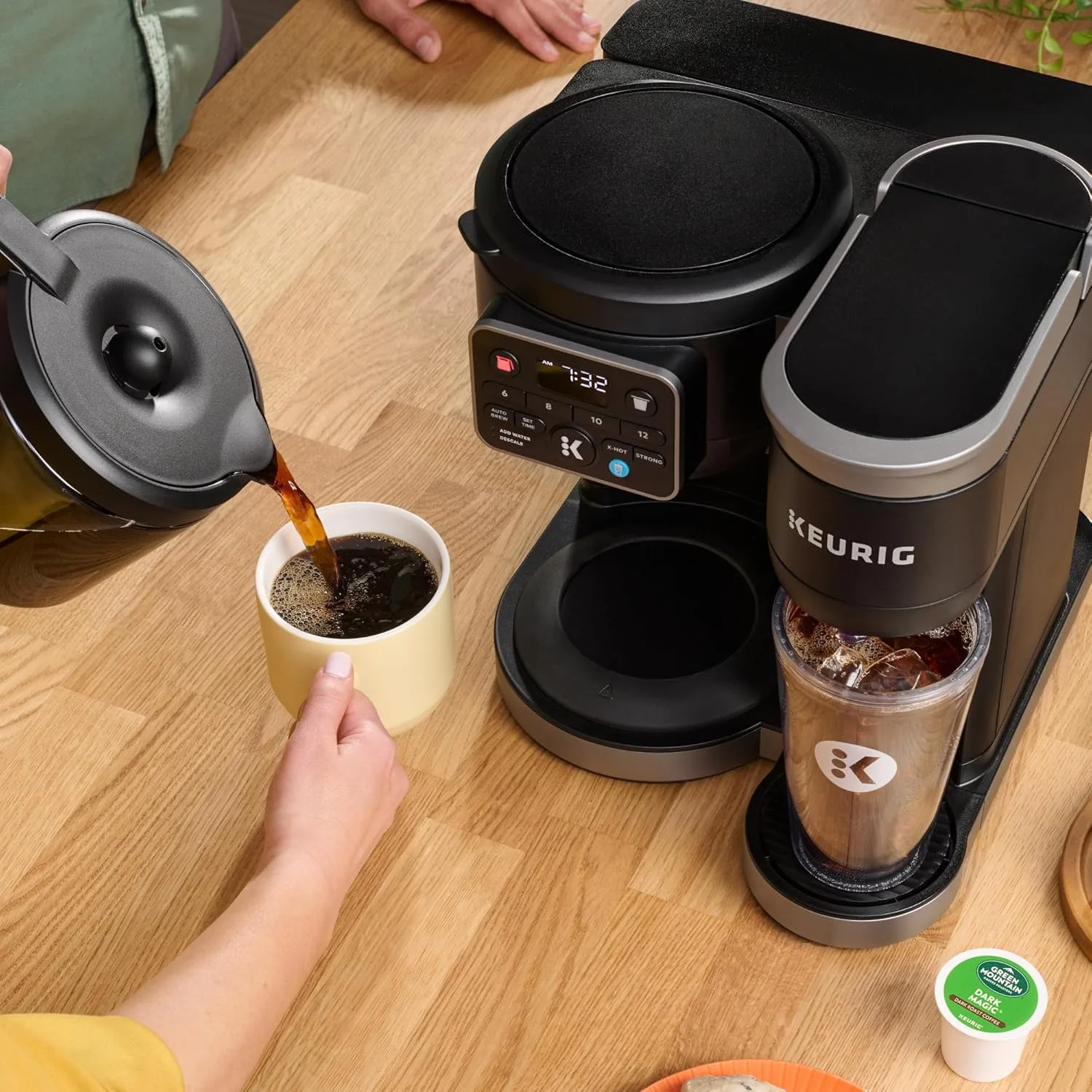 Keurig K-Duo Hot & Iced Single Serve & Carafe Coffee Maker, MultiStream Technology, 72oz Reservoir (Gen 2)
