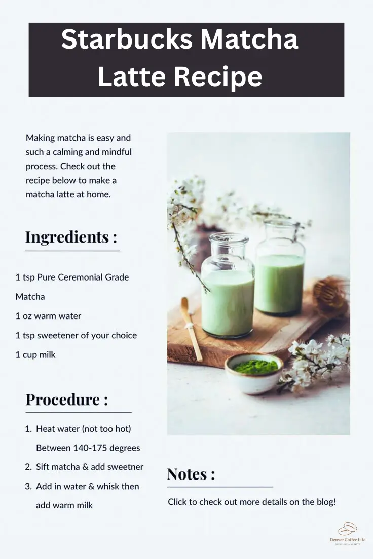 Matcha Latte Recipe